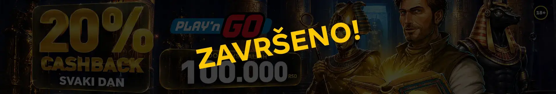 PLAY N’ GO donosi 20% cashback-a