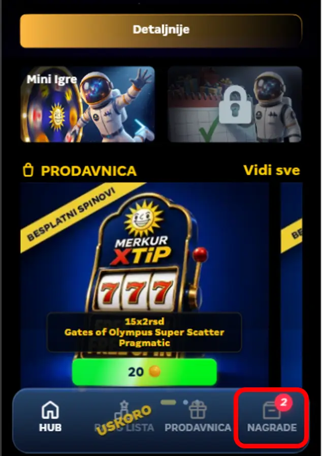 kupovina nagrada