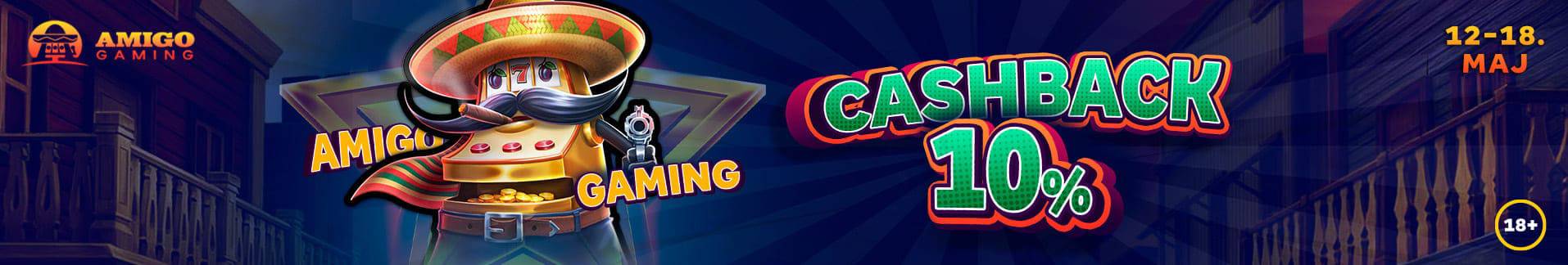 Slot promocija „Amigo Gaming Cashback
