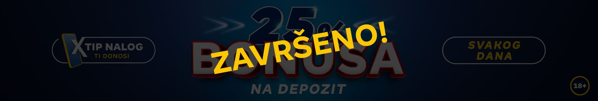 Bonus na depozit 25%