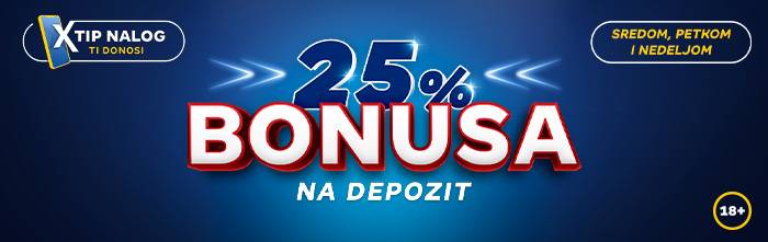 Bonus na depozit 25%
