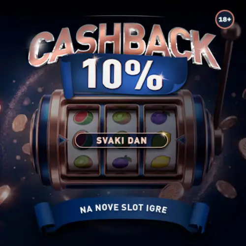Cashback 10% na svim novim igrama