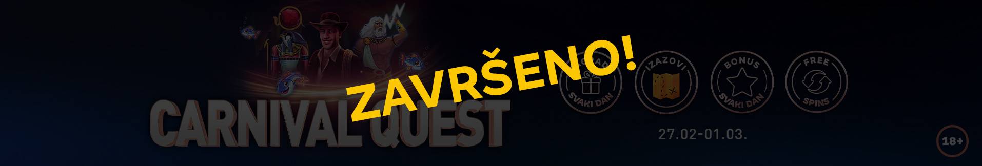 Slot promocija Carnival quest
