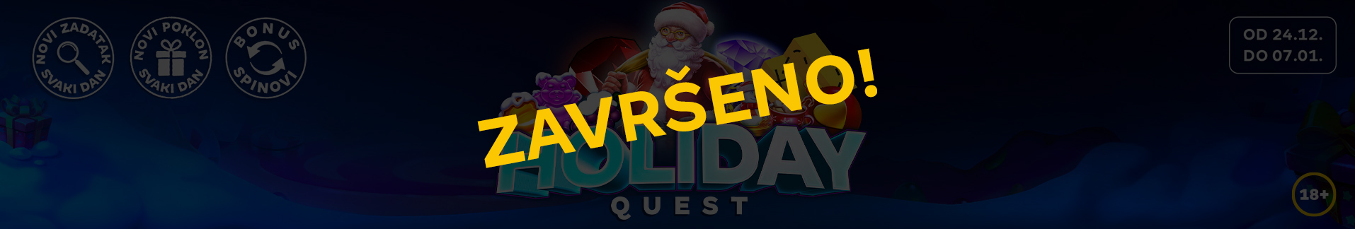 Slot promocija Holiday Quest