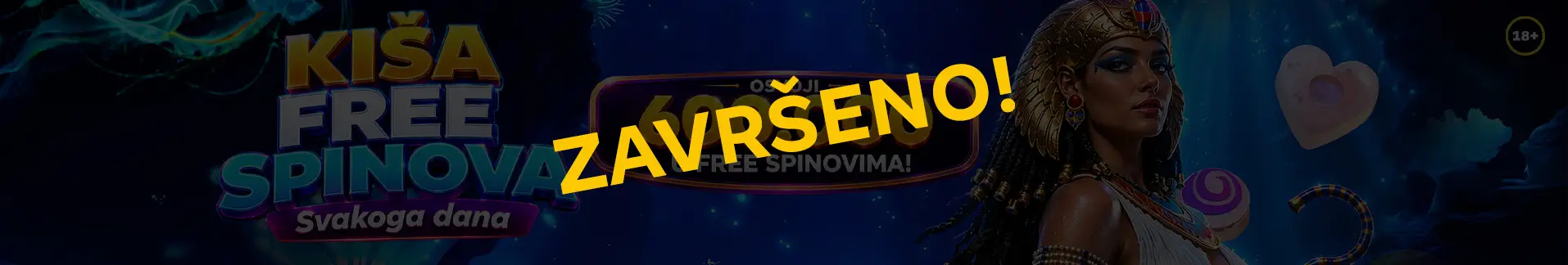 Kiša freespinova u avgustu 2026.