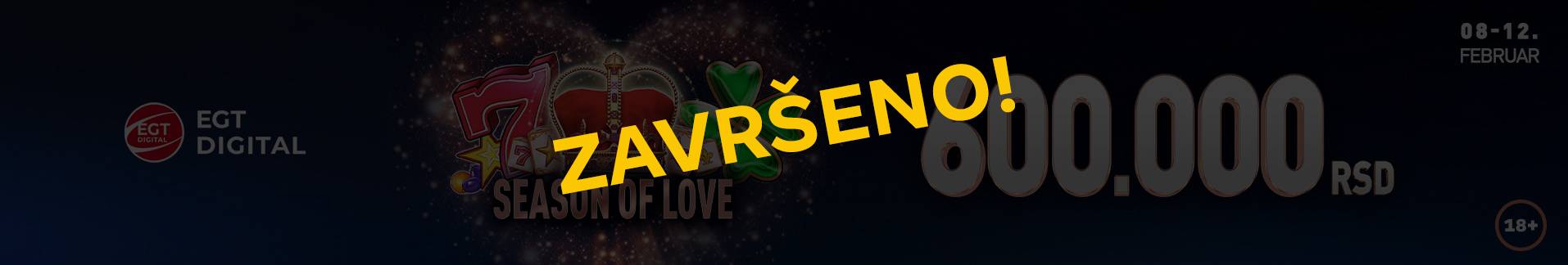 Slot turnir Season of Love