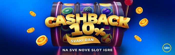 Slot Cashback 10% na svim novim igrama