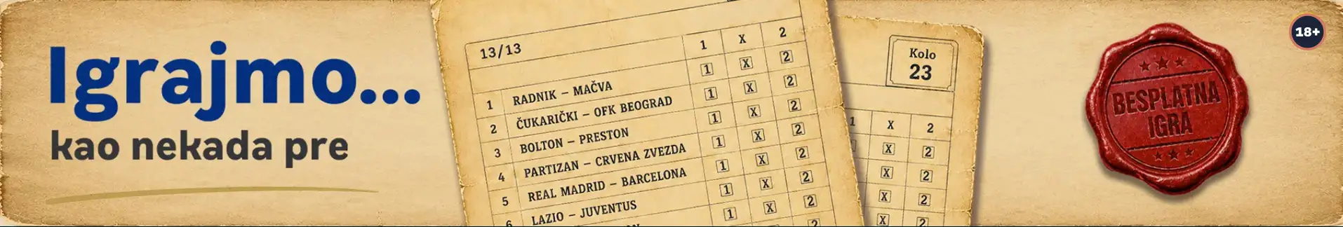 Igrajmo kao nekada pre