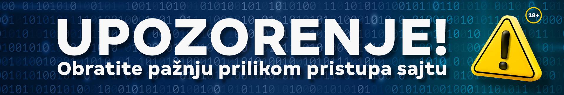 Upozorenje o lažnom sajtu