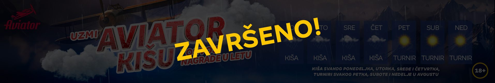 Aviator turnir: Osvoji nagrade u letu