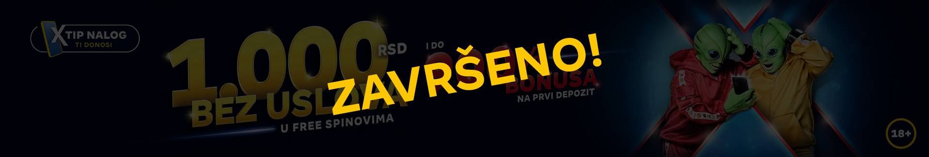 Osvoji bonus do 900% na prvi depozit!